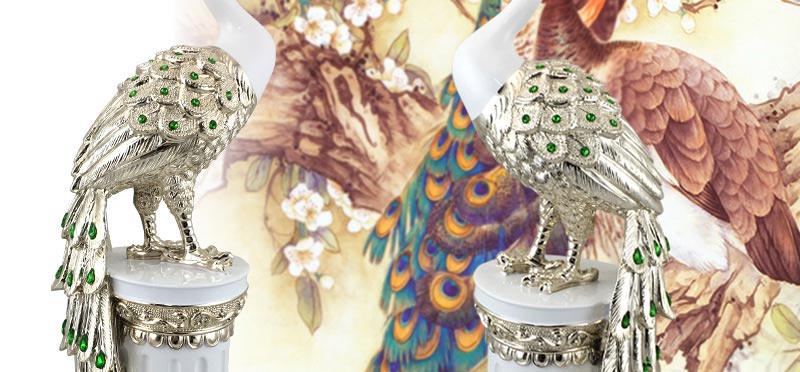 decor trang trí nhà đẹp chim khổng tước tại ladora