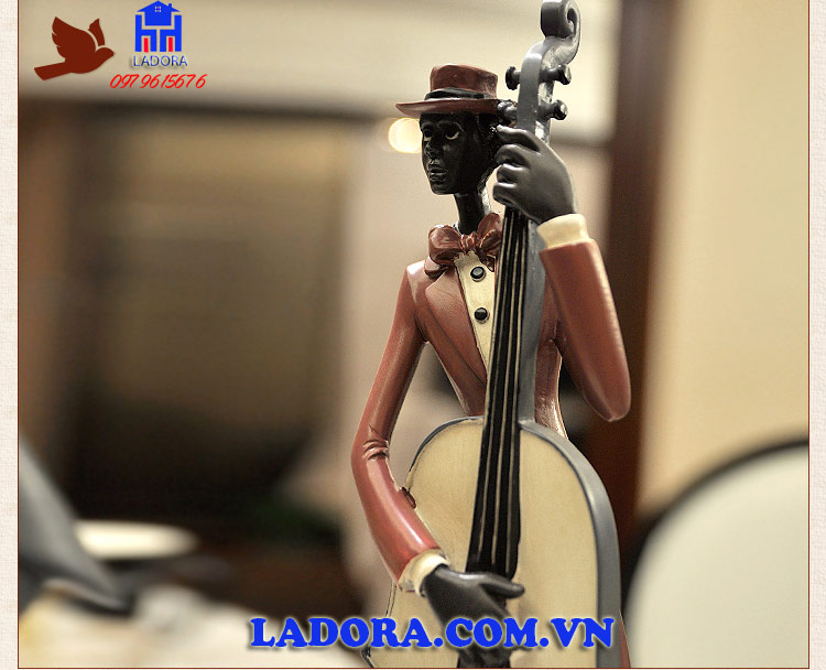 Bộ tượng decor âm nhạc được làm từ chất liệu Composite cao cấp