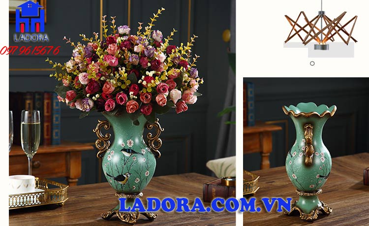 bình hoa đẹp tân cổ điển tinh tế và sang trọng tại ladora shop 