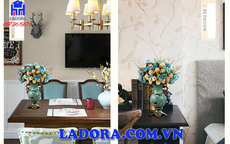 vẻ đẹp của chiếc bình hoa trang trí tân cổ điển sẽ làm cho không gian của bạn trở nên tinh tế và sang trọng