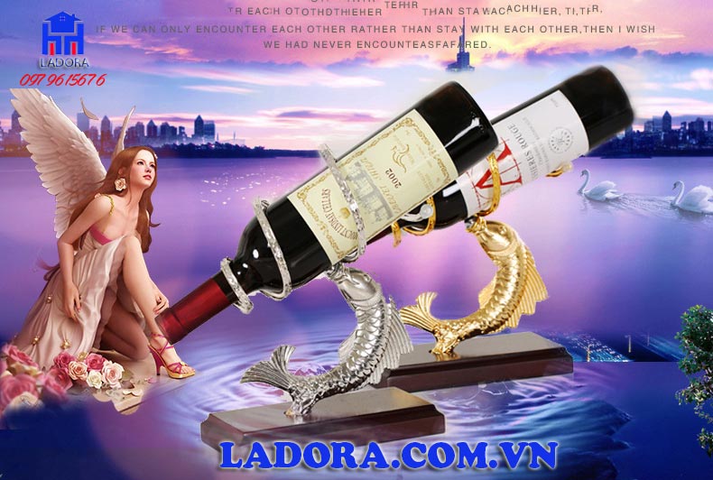 giá rượu vang để bàn cá chép và sự tích hóa rồng