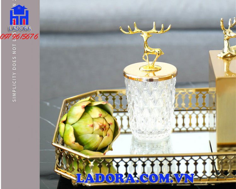 hộp đựng thủy tinh với vẻ đẹp đầy tinh tế