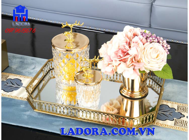 hộp đựng bánh mứt tuyệt đẹp trang trí bàn ăn bàn phòng khách tại ladora shop