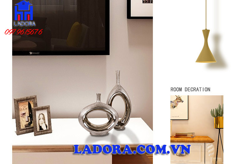 cặp lọ hoa trang trí tại ladora shop