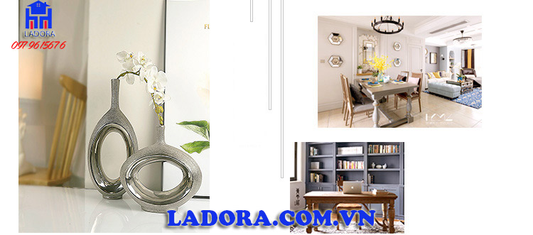 trang trí cặp lọ hoa trên kệ tủ phòng khách hay phòng ngủ