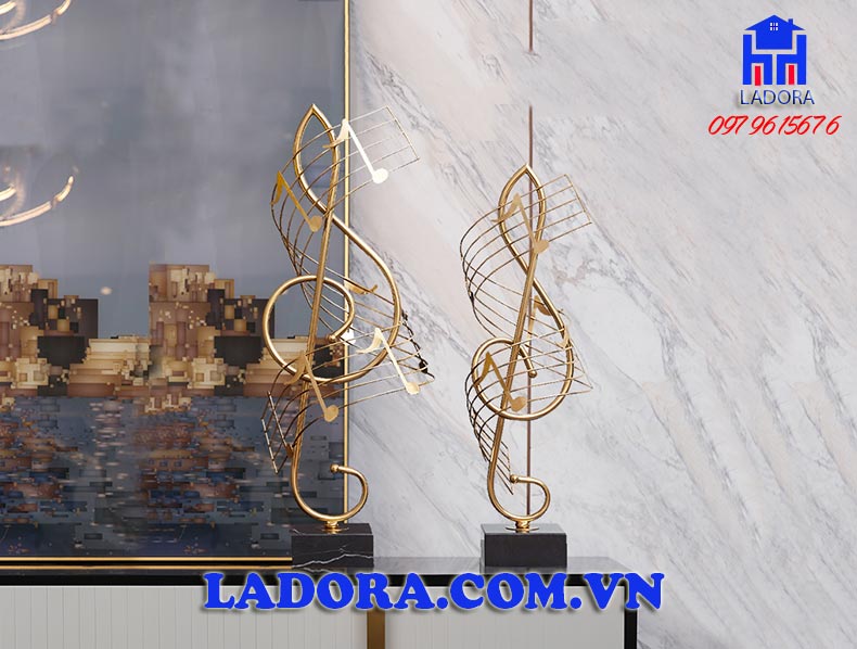 decor trang trí nội thất nhà đẹp với biểu tượng nốt nhạc