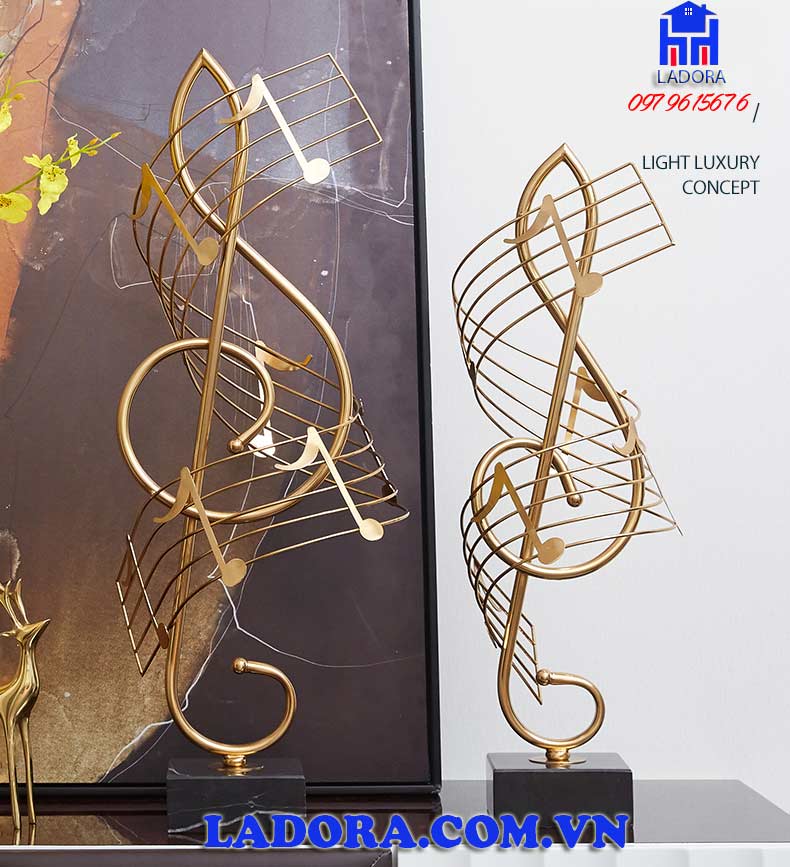 decor trang trí nội thất nốt nhạc tại ladora shop