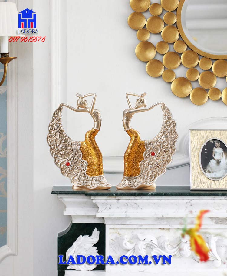 tượng cô gái decor trang trí với điệu múa làm say mê lòng người