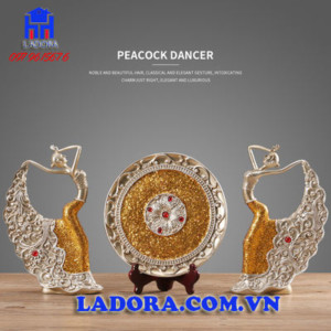 tượng trang trí decor cặp cô gái khiêu vũ