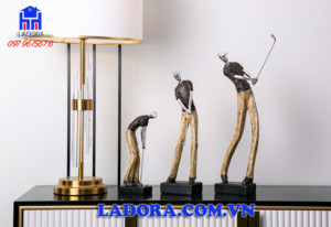 đồ decor trang trí tượng người đánh golf tại ladora shop