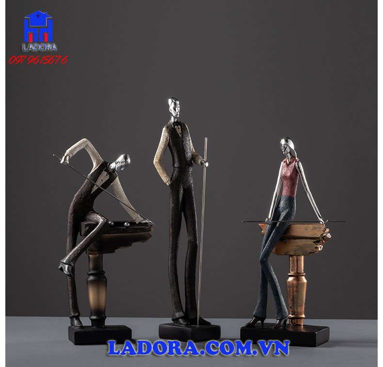 tượng bida trang trí được làm quà tặng tân gia rất đẹp và độc đáo