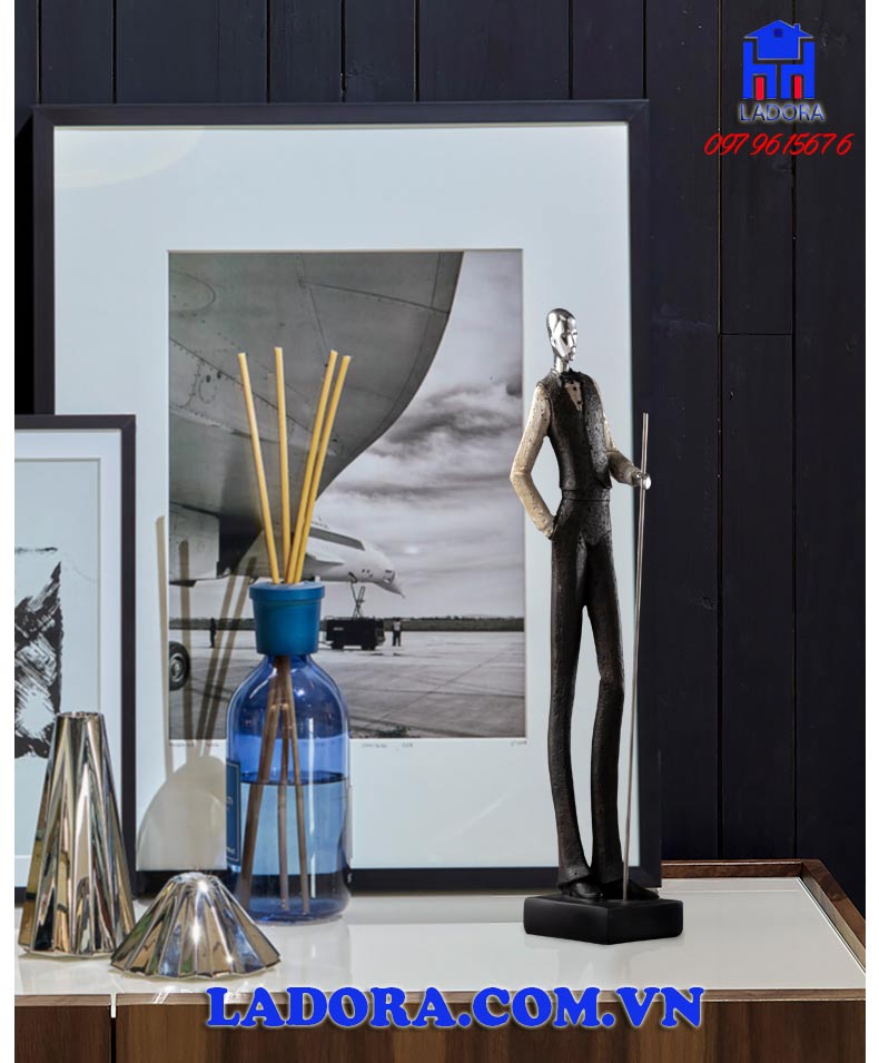 đồ decor nội thất tượng bida được làm từ composite cao cấp