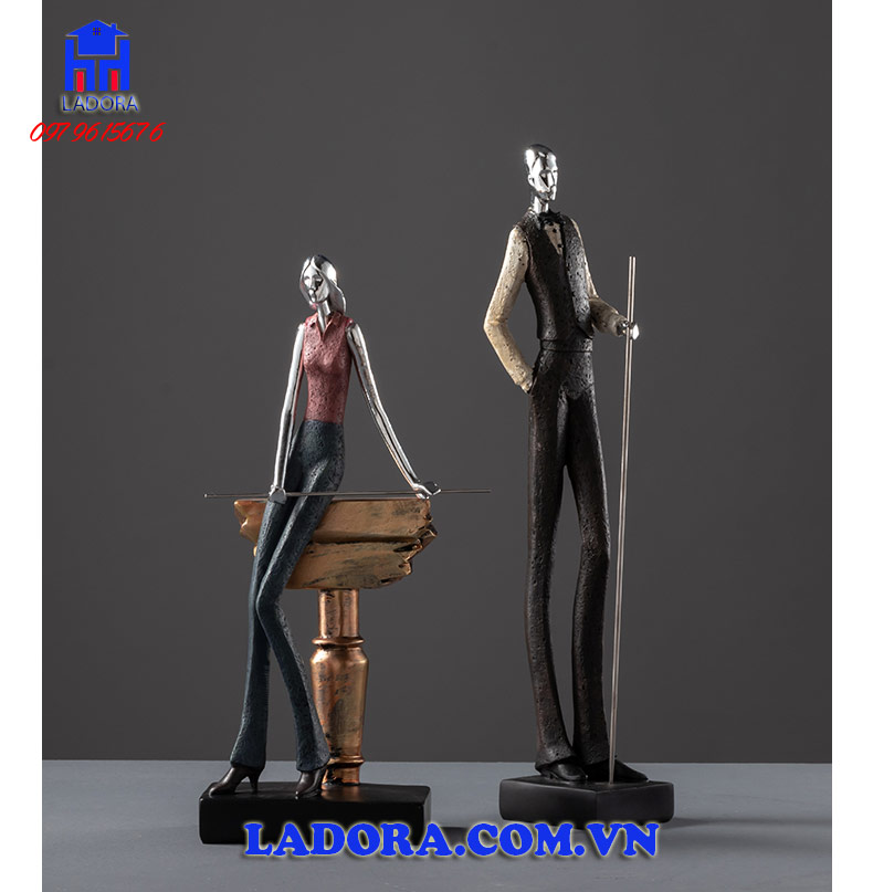 bộ tượng bida được thiết kế một cách sống động trong từng chi tiết