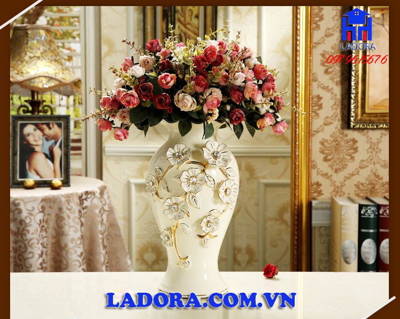 lọ hoa gốm sứ đẹp và tinh xảo tại ladora shop