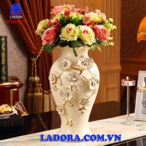 quà tặng cho phái nữ lọ hoa gốm sứ đẹp tại ladora shop
