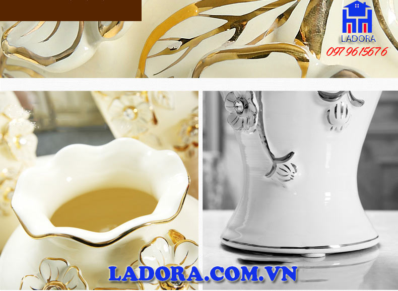 Lọ hoa được chế tác kỳ công tỷ mỉ từ bàn tay của người nghệ nhân tài ba