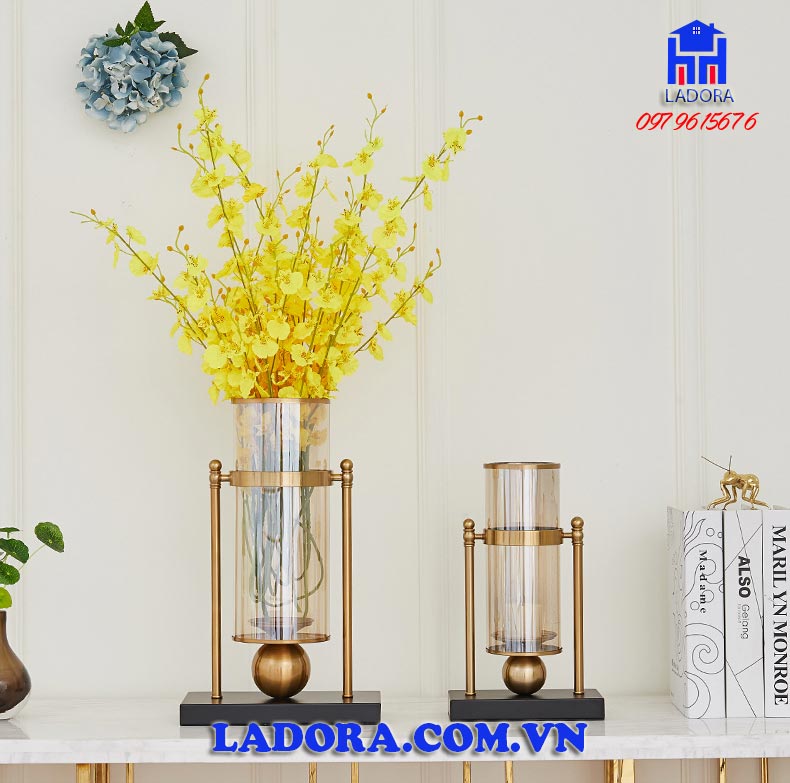 lọ hoa thủy tinh cao cấp tại ladora shop