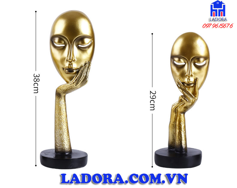 kích thước tượng decor trang trí người sống nội tâm tại ladora shop