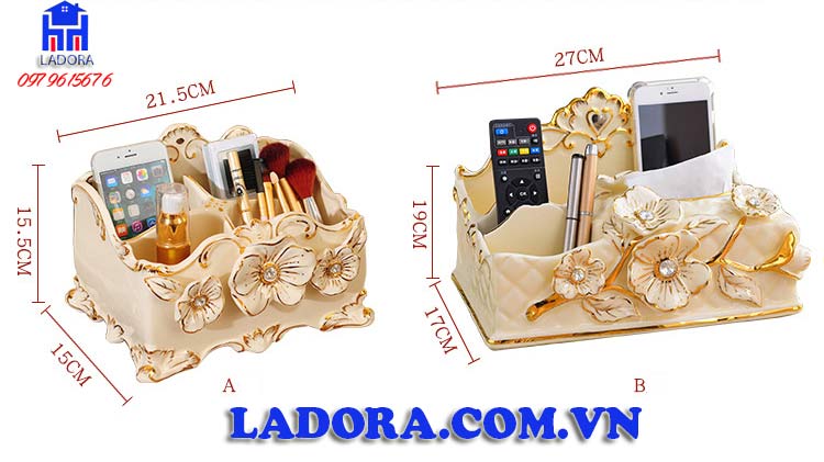 kích thước hộp giấy bằng sứ cao cấp tại ladora shop