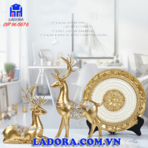 decor tượng hươu đẹp tại ladora