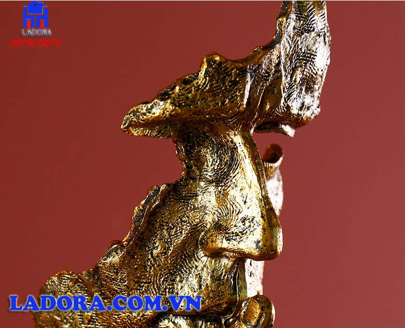 tượng không nghe không nhìn không nói rất độc đáo và thú vị, được trang trí trong kệ tủ phòng khách, văn phòng làm việc