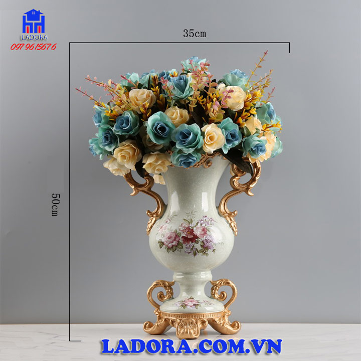 kích thước lọ hoa trang trí tại ladora shop