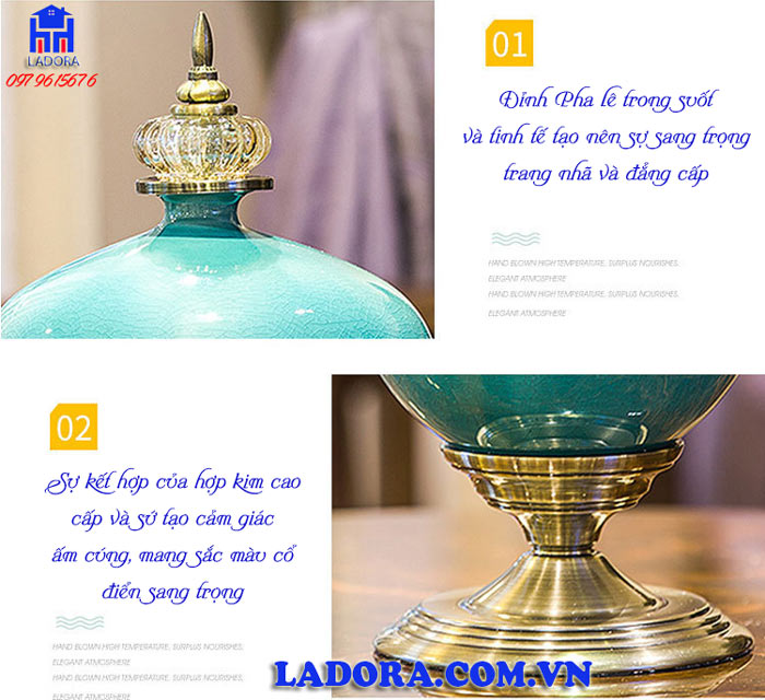 sự kết hợp hoàn hảo giữa hợp kim và gốm sứ cao cấp