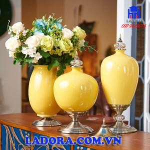 decor trang trí nhà đẹp bộ lọ hoa sang trọng tại ladora