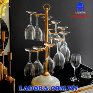giá treo ly rượu vang nhiều ly tại ladora shop