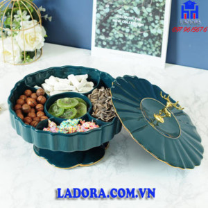 khay mứt tết bằng sứ cao cấp tại ladora