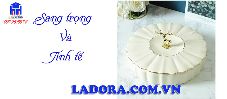 khay đựng mứt têt bằng sứ