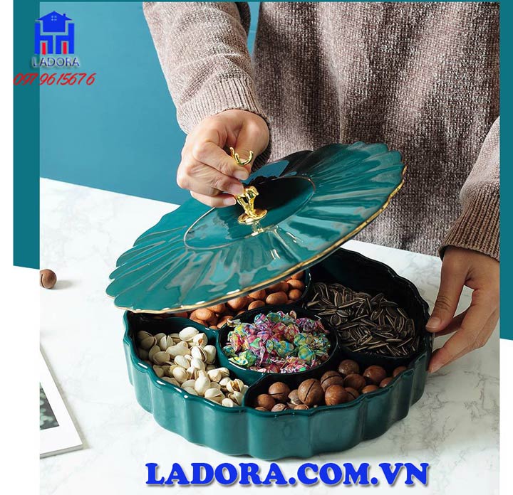 khay đựng mứt têt bằng sứ