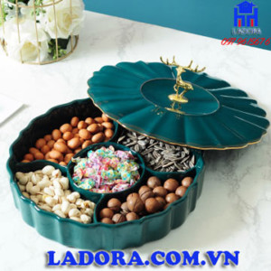 khay đựng mứt têt bằng sứ