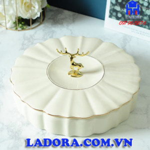 khay đựng mứt têt bằng sứ