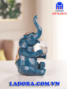 tượng trang trí gia đình voi tại ladora
