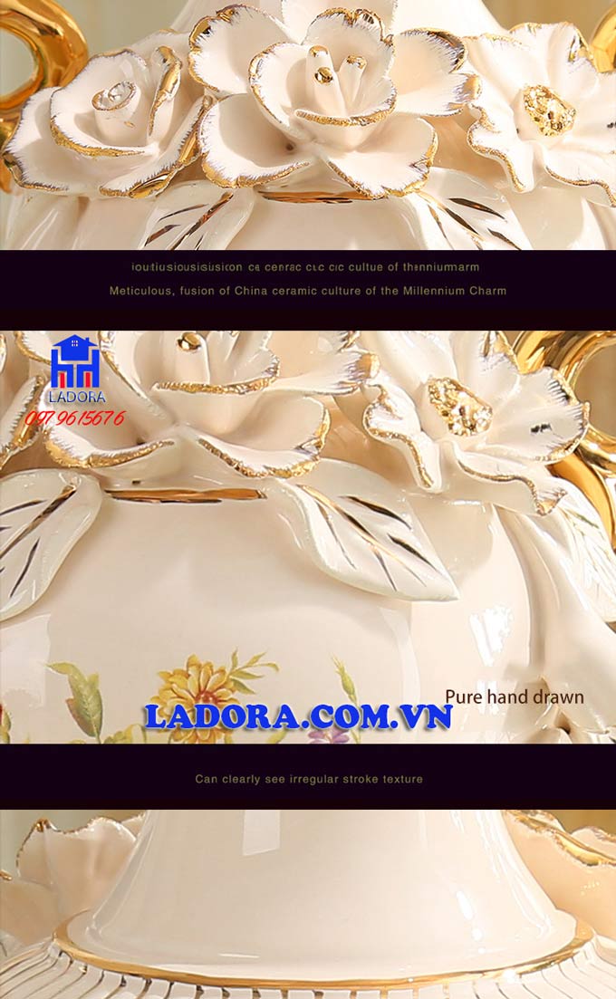 bình gốm với chất liệu sét được tuyển chọn kỹ càng