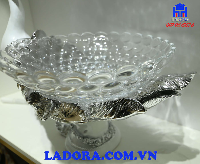 đĩa chim công được mạ crom