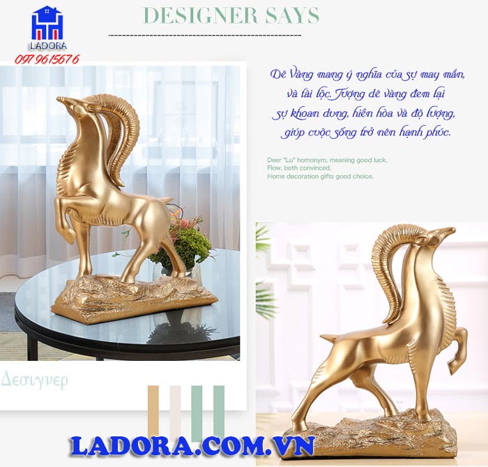 decor tượng dê tài lộc đại diện cho người tuổi mùi