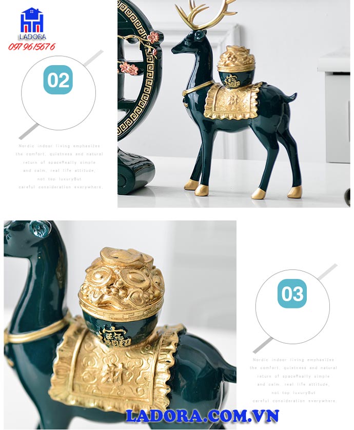 những hình ảnh chi tiết trên tượng hươu