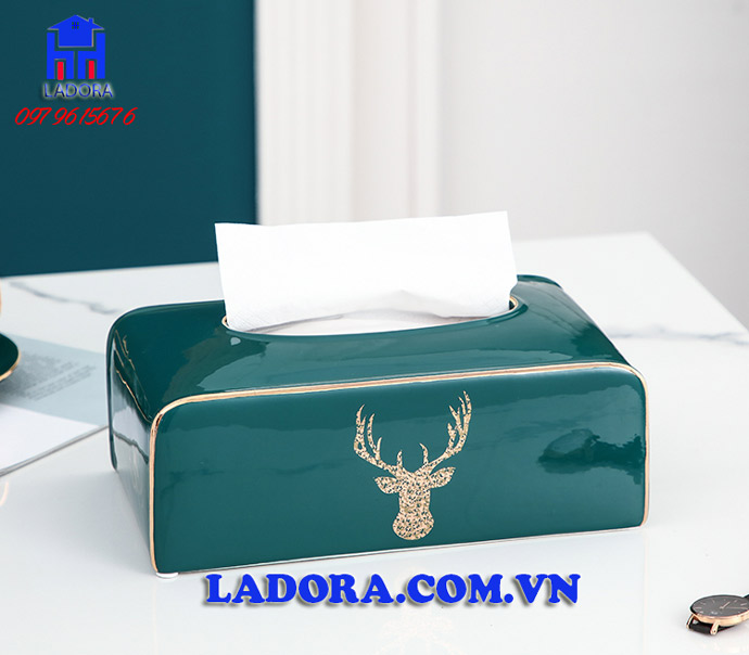 hộp đựng khăn giấy cao cấp tại ladora shop