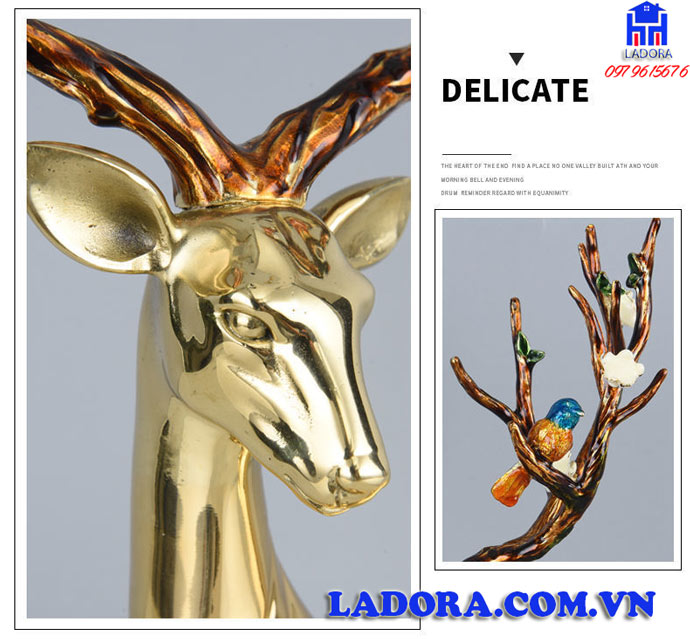 đồ trang trí nội thất cao cấp tượng hươu