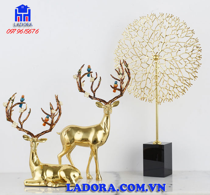 đồ trang trí nội thất cao cấp tượng hươu