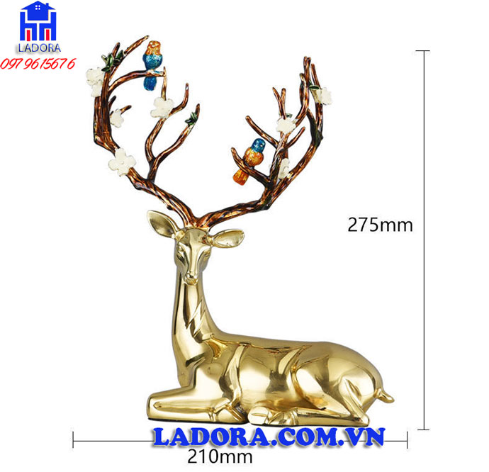 kích thước tượng hươu cao cấp tại ladora