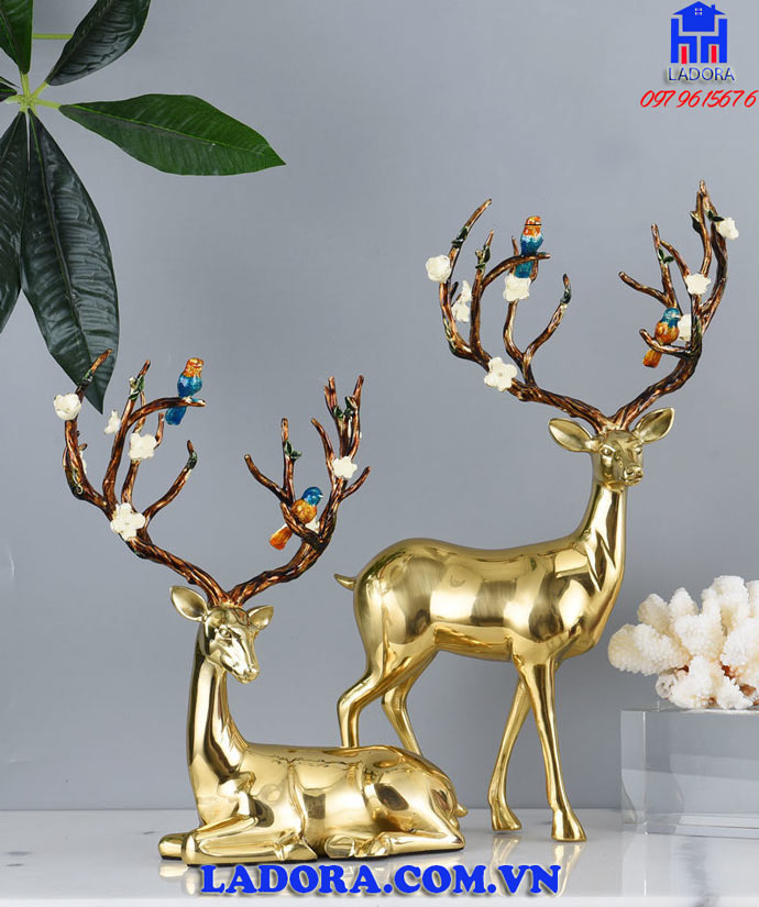 đồ trang trí nội thất cao cấp tượng hươu