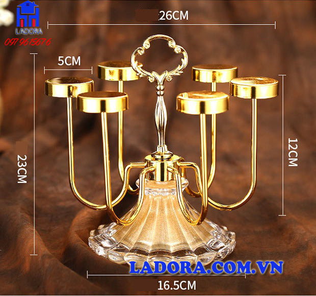 kích thước giá úp cốc sang trọng tại ladora