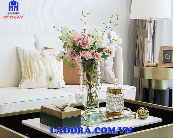 bộ lọ hoa thủy tinh cao cấp tại ladora shop
