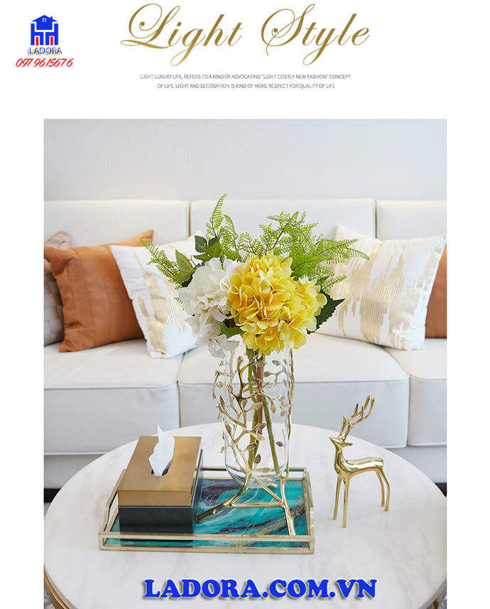 lọ hoa thủy tinh đem đến cho bạn sự lãng mạn