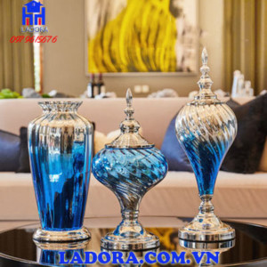 bộ lọ hoa thủy tinh cao cấp tại ladora shop