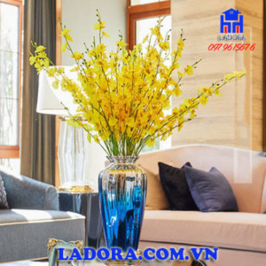 bộ lọ hoa thủy tinh cao cấp decor tại ladora shop