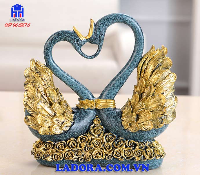 tượng đôi chim thiên nga tại ladora shop
